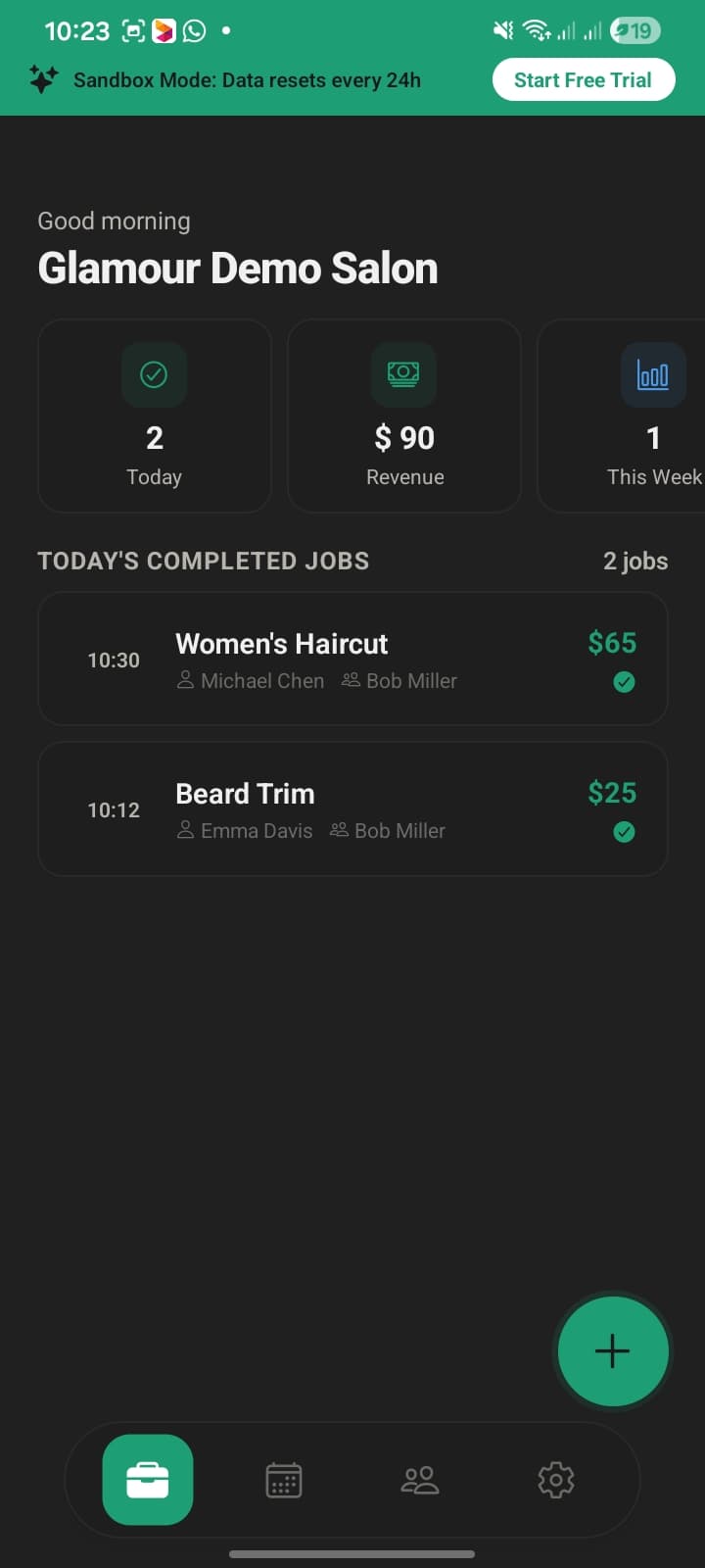 Mobile screen view 3